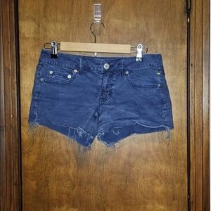 American Eagle Daisy Duke Stretch Cut Offs Denim Jeans Shorts Womens Sz 6